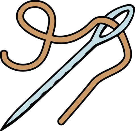 <strong>Needle Clip Art</strong> Vectors. . Clip art needle and thread